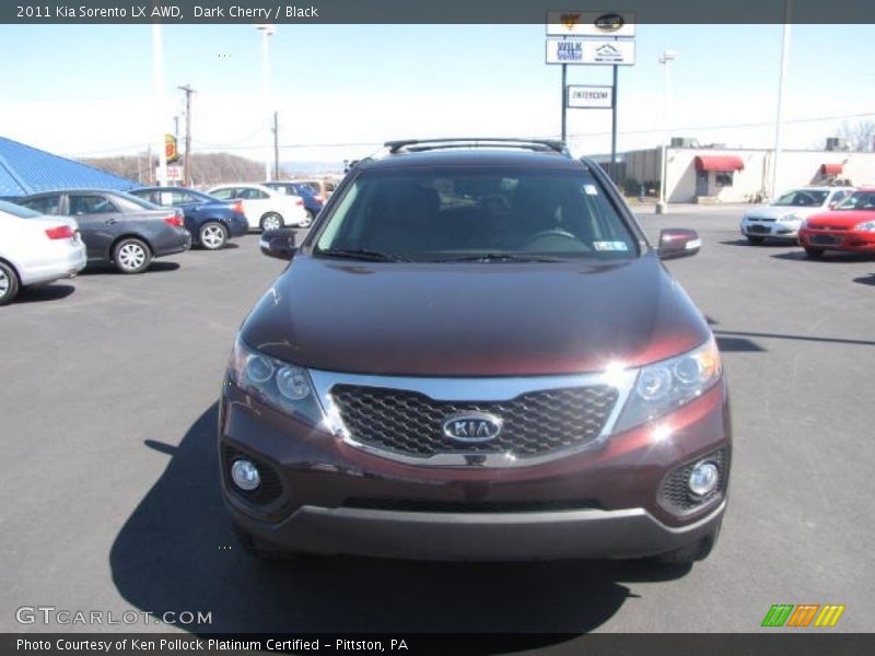 Dark Cherry / Black 2011 Kia Sorento LX AWD