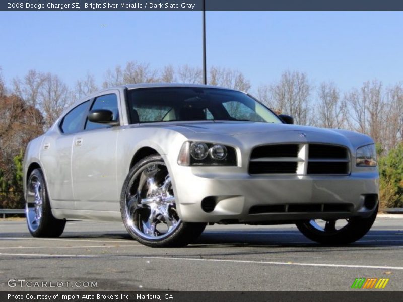 Bright Silver Metallic / Dark Slate Gray 2008 Dodge Charger SE