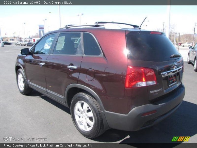 Dark Cherry / Black 2011 Kia Sorento LX AWD