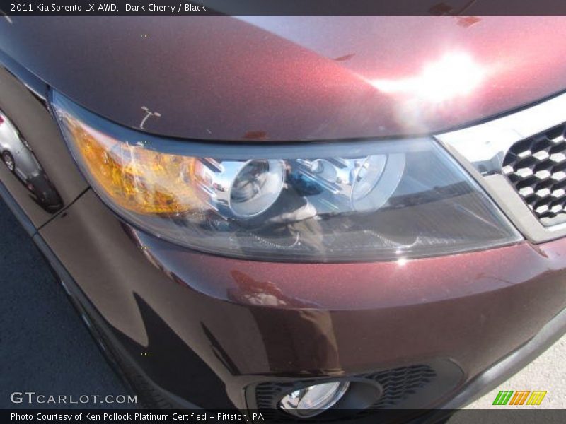 Dark Cherry / Black 2011 Kia Sorento LX AWD