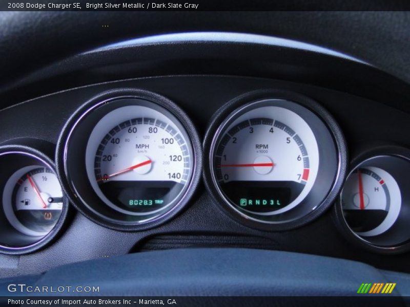 Bright Silver Metallic / Dark Slate Gray 2008 Dodge Charger SE