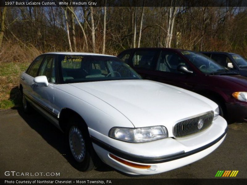 White / Medium Gray 1997 Buick LeSabre Custom
