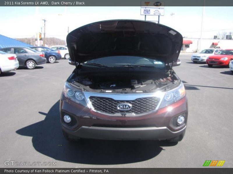 Dark Cherry / Black 2011 Kia Sorento LX AWD