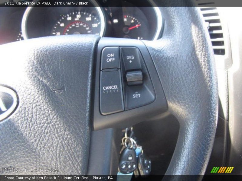 Dark Cherry / Black 2011 Kia Sorento LX AWD