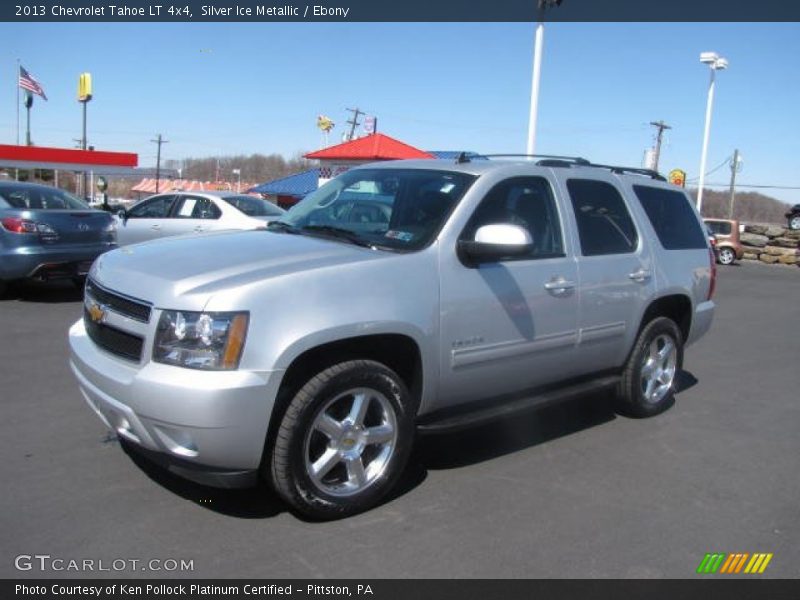 Silver Ice Metallic / Ebony 2013 Chevrolet Tahoe LT 4x4