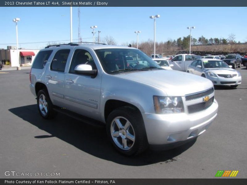 Silver Ice Metallic / Ebony 2013 Chevrolet Tahoe LT 4x4