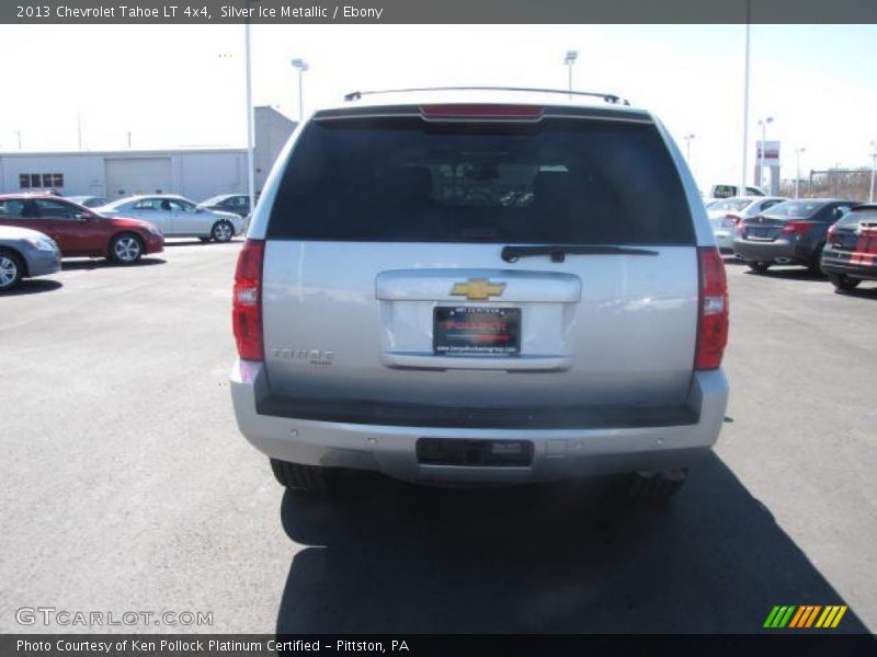 Silver Ice Metallic / Ebony 2013 Chevrolet Tahoe LT 4x4