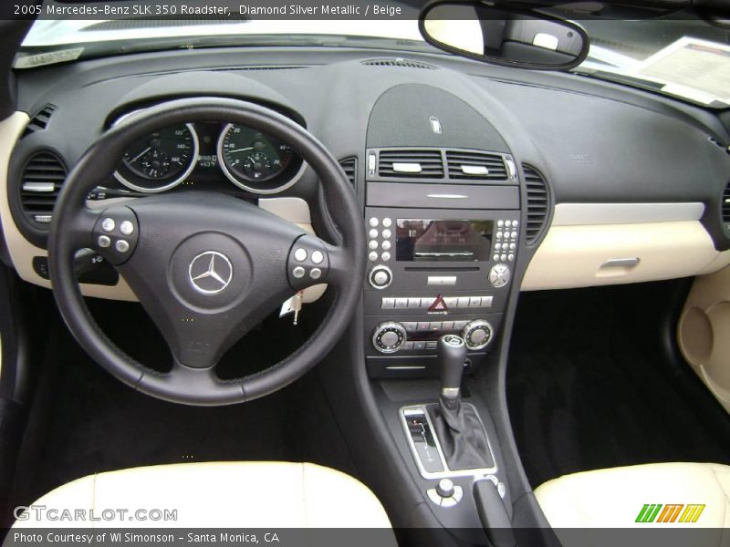 Diamond Silver Metallic / Beige 2005 Mercedes-Benz SLK 350 Roadster