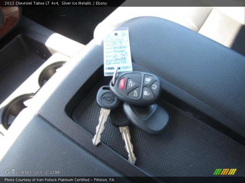 Silver Ice Metallic / Ebony 2013 Chevrolet Tahoe LT 4x4