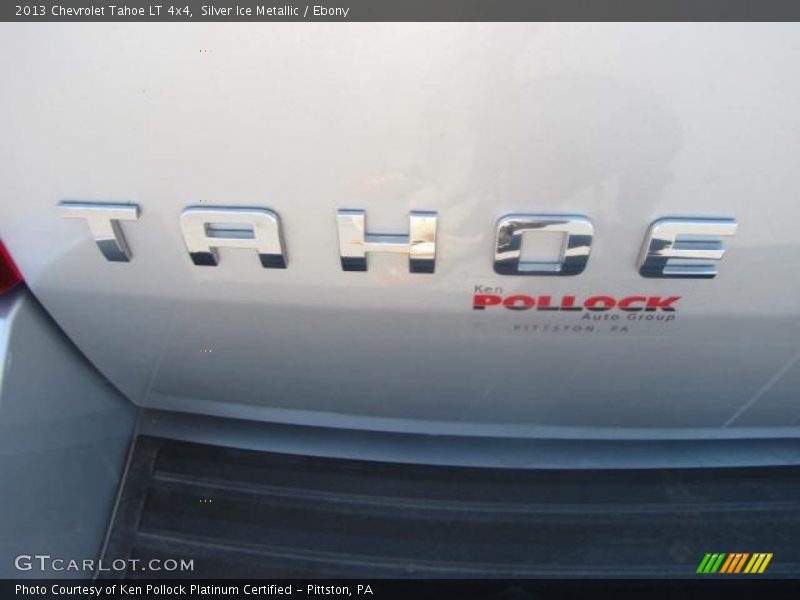 Silver Ice Metallic / Ebony 2013 Chevrolet Tahoe LT 4x4