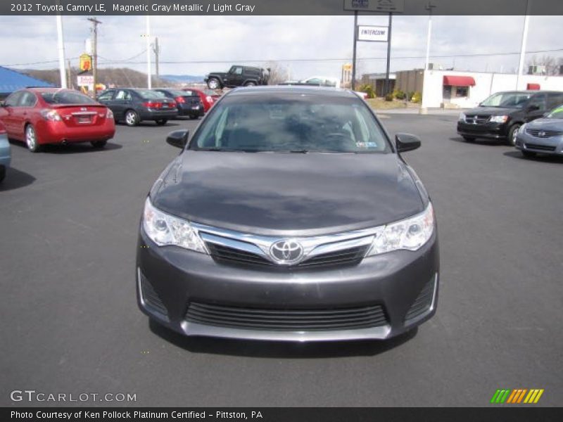 Magnetic Gray Metallic / Light Gray 2012 Toyota Camry LE