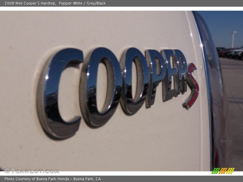Pepper White / Grey/Black 2008 Mini Cooper S Hardtop