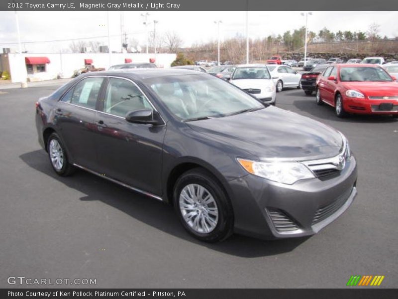 Magnetic Gray Metallic / Light Gray 2012 Toyota Camry LE