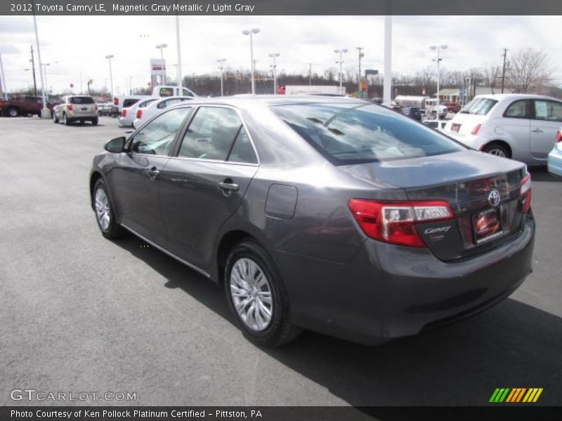 Magnetic Gray Metallic / Light Gray 2012 Toyota Camry LE