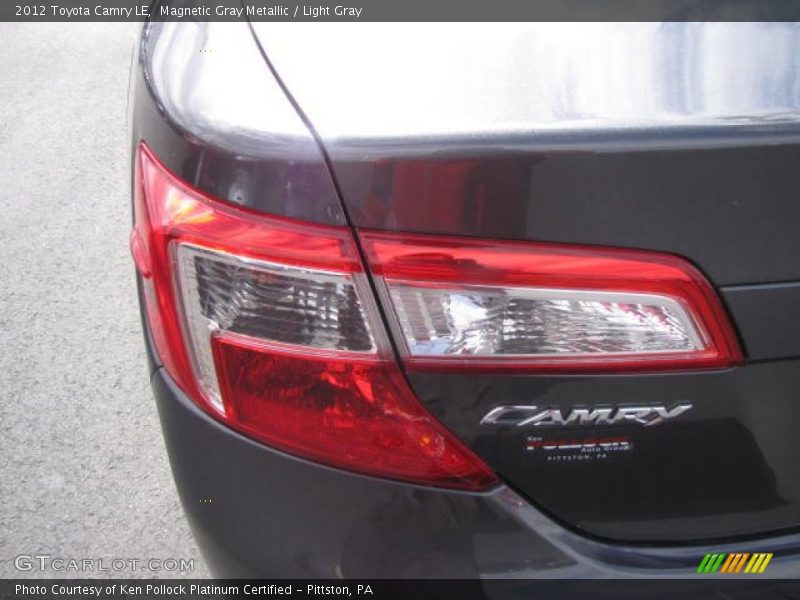 Magnetic Gray Metallic / Light Gray 2012 Toyota Camry LE