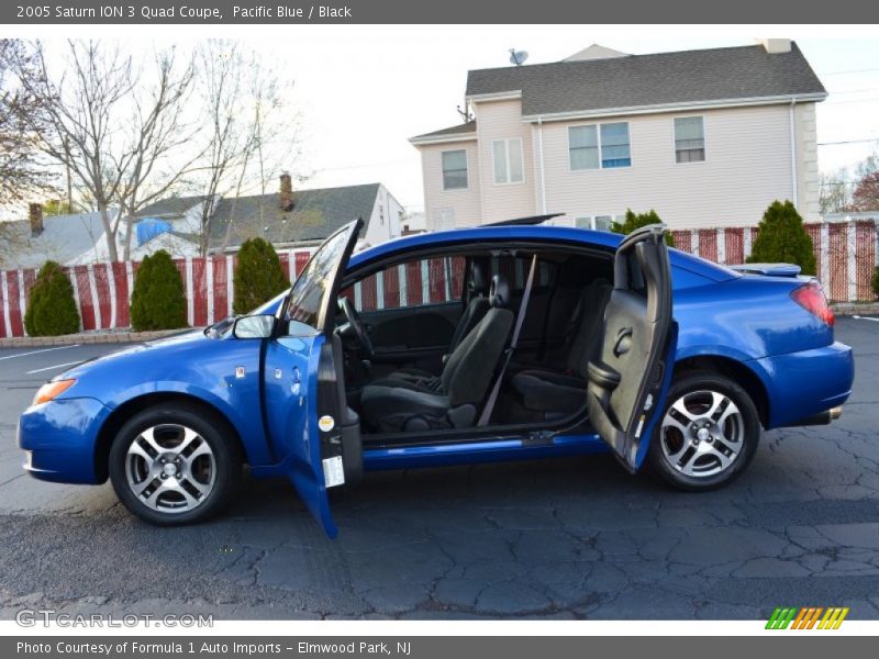 Pacific Blue / Black 2005 Saturn ION 3 Quad Coupe