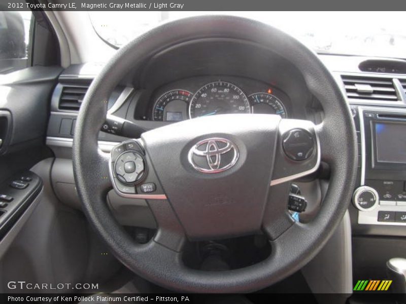 Magnetic Gray Metallic / Light Gray 2012 Toyota Camry LE