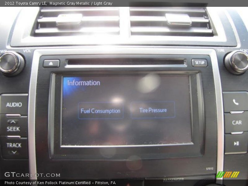Magnetic Gray Metallic / Light Gray 2012 Toyota Camry LE