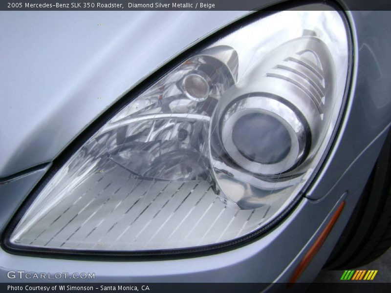 Diamond Silver Metallic / Beige 2005 Mercedes-Benz SLK 350 Roadster