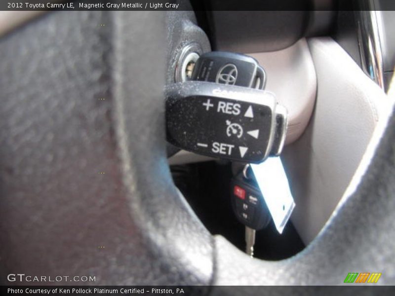 Magnetic Gray Metallic / Light Gray 2012 Toyota Camry LE