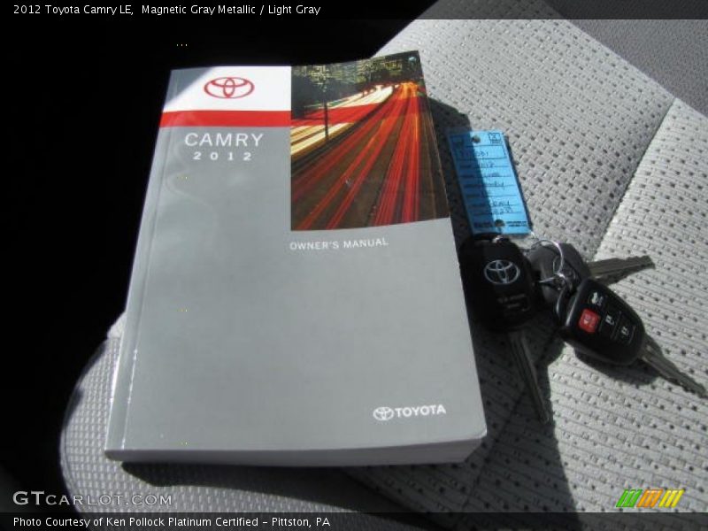 Magnetic Gray Metallic / Light Gray 2012 Toyota Camry LE