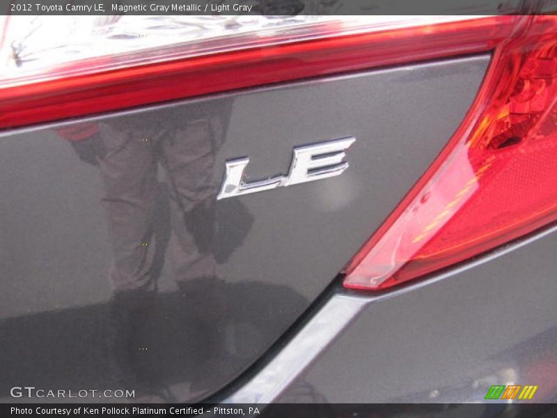 Magnetic Gray Metallic / Light Gray 2012 Toyota Camry LE