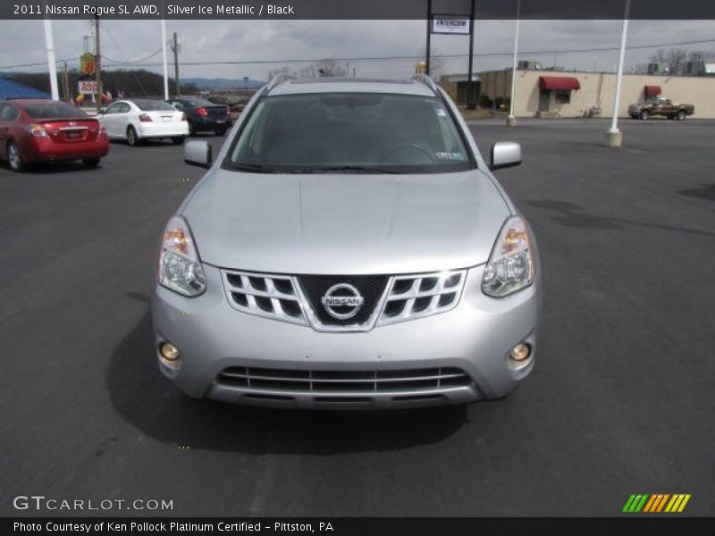 Silver Ice Metallic / Black 2011 Nissan Rogue SL AWD