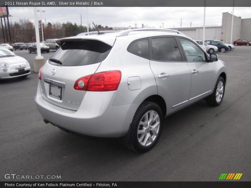 Silver Ice Metallic / Black 2011 Nissan Rogue SL AWD