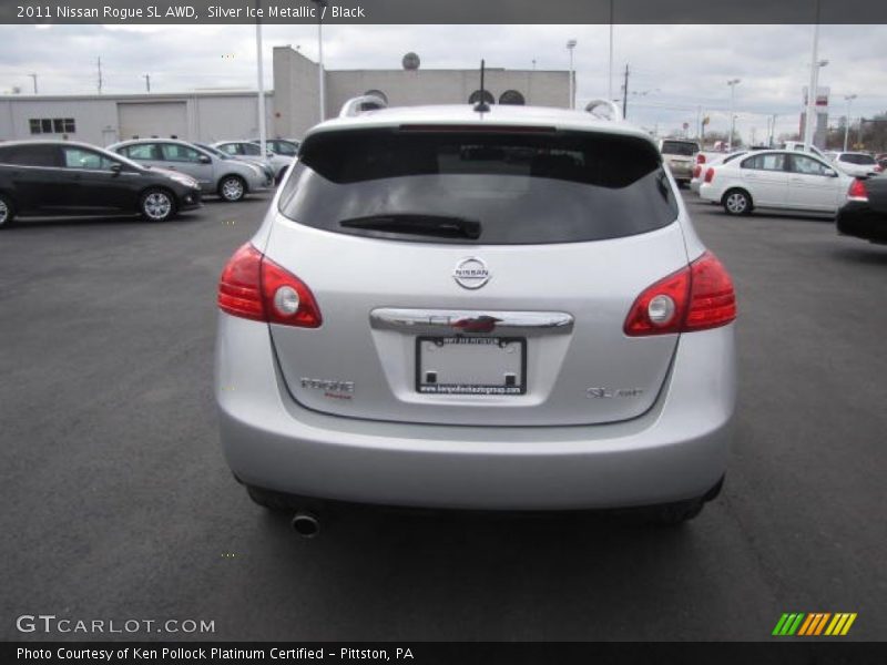 Silver Ice Metallic / Black 2011 Nissan Rogue SL AWD