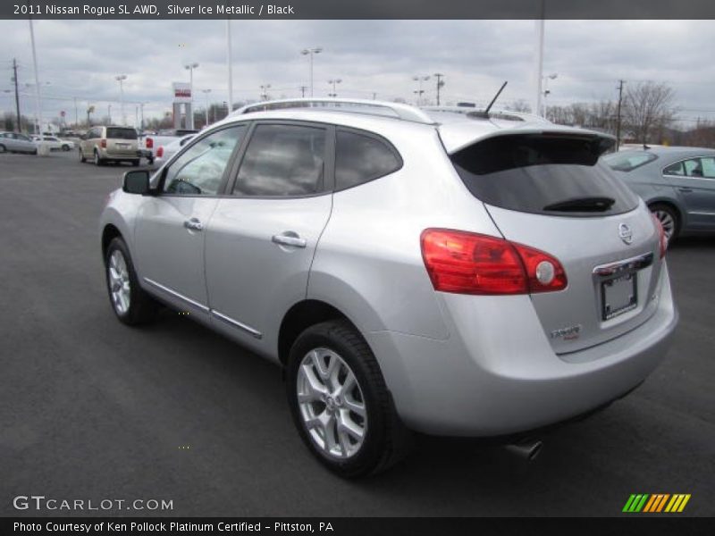 Silver Ice Metallic / Black 2011 Nissan Rogue SL AWD