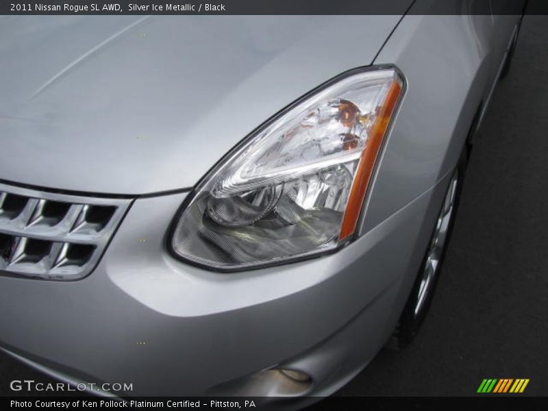 Silver Ice Metallic / Black 2011 Nissan Rogue SL AWD