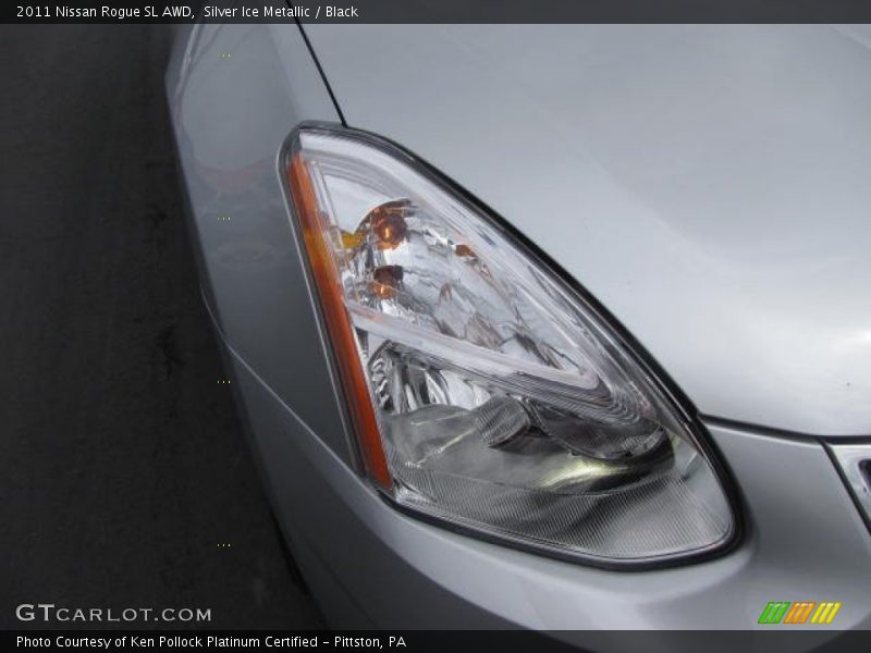 Silver Ice Metallic / Black 2011 Nissan Rogue SL AWD