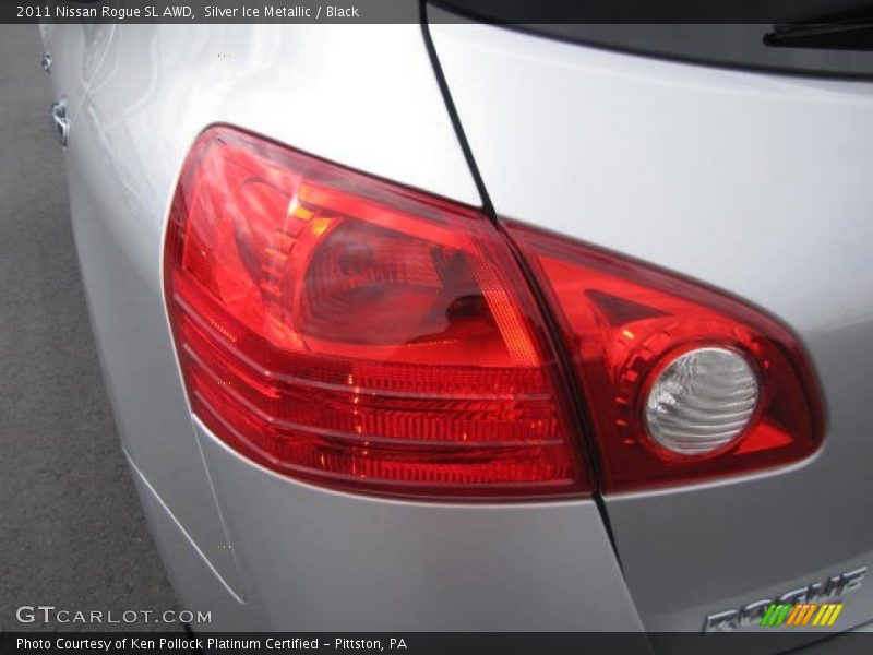 Silver Ice Metallic / Black 2011 Nissan Rogue SL AWD