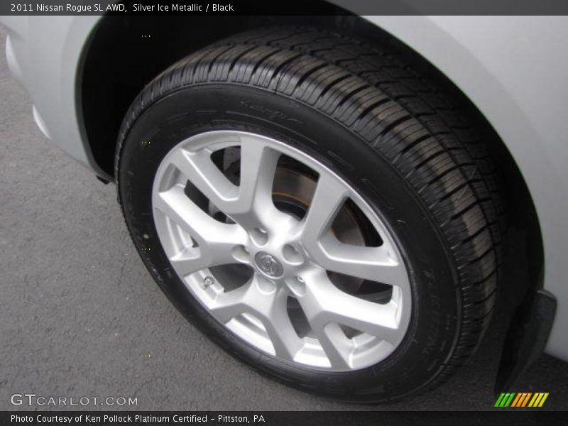 Silver Ice Metallic / Black 2011 Nissan Rogue SL AWD