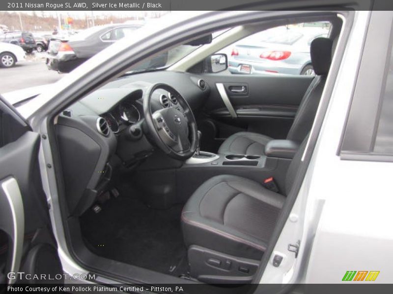 Silver Ice Metallic / Black 2011 Nissan Rogue SL AWD