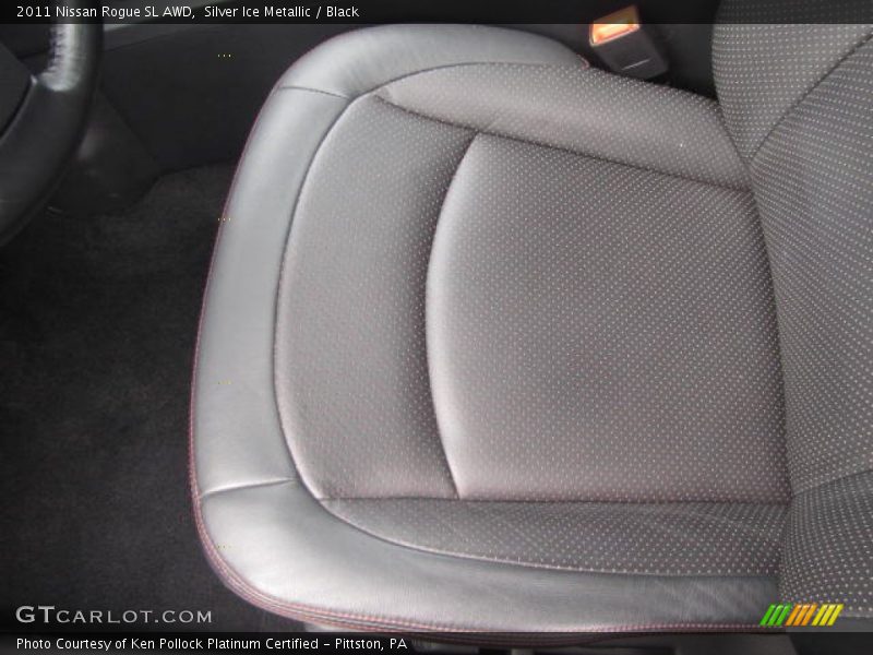 Silver Ice Metallic / Black 2011 Nissan Rogue SL AWD