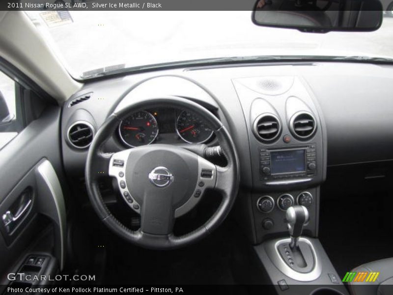 Silver Ice Metallic / Black 2011 Nissan Rogue SL AWD