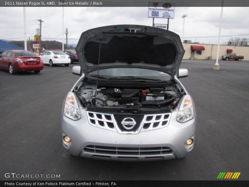 Silver Ice Metallic / Black 2011 Nissan Rogue SL AWD