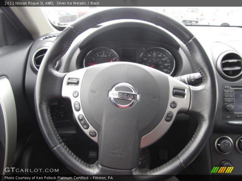 Silver Ice Metallic / Black 2011 Nissan Rogue SL AWD