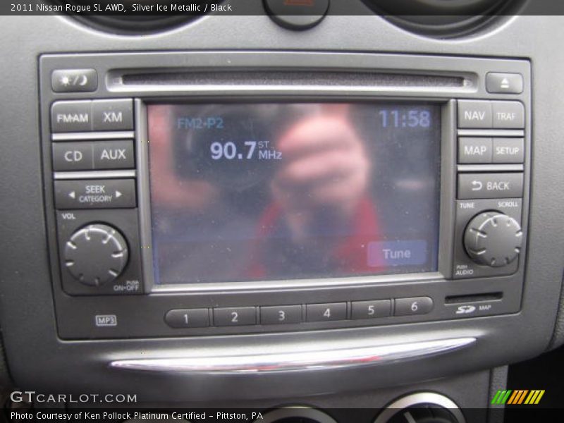Silver Ice Metallic / Black 2011 Nissan Rogue SL AWD