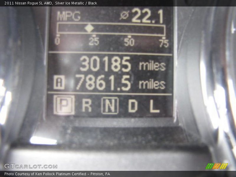 Silver Ice Metallic / Black 2011 Nissan Rogue SL AWD