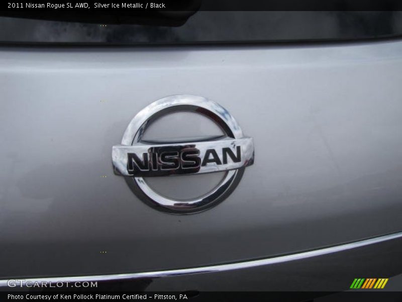 Silver Ice Metallic / Black 2011 Nissan Rogue SL AWD