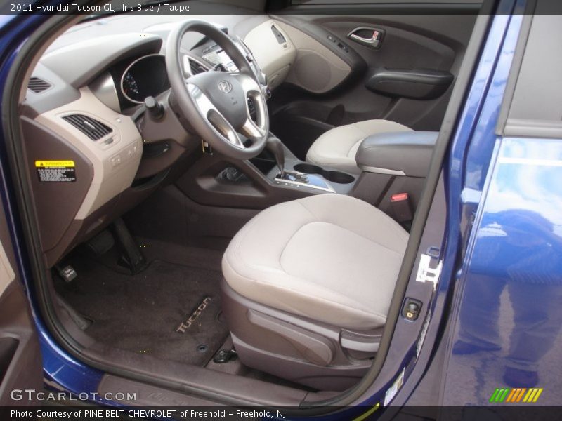 Iris Blue / Taupe 2011 Hyundai Tucson GL