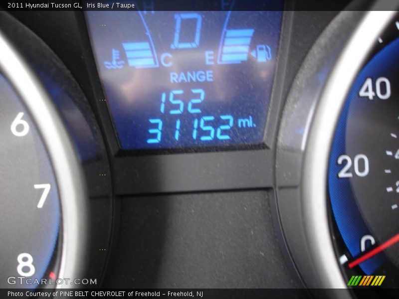 Iris Blue / Taupe 2011 Hyundai Tucson GL