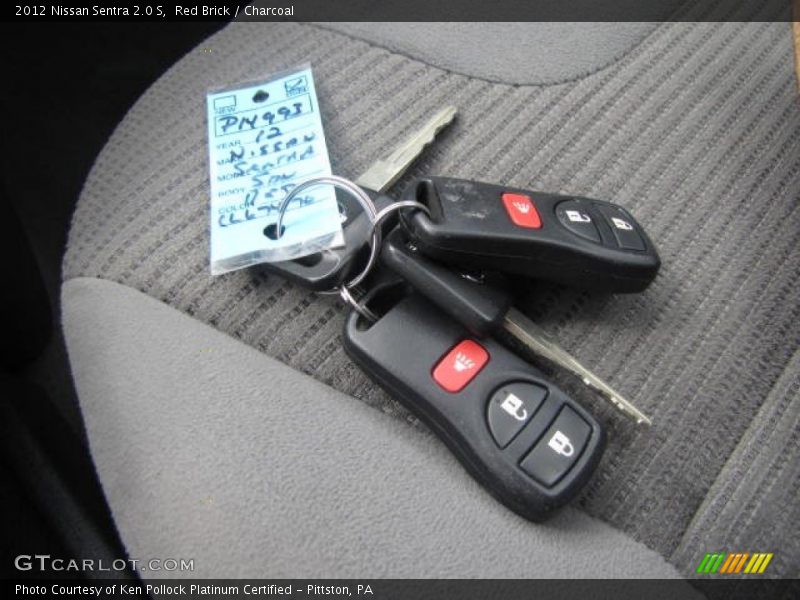 Red Brick / Charcoal 2012 Nissan Sentra 2.0 S