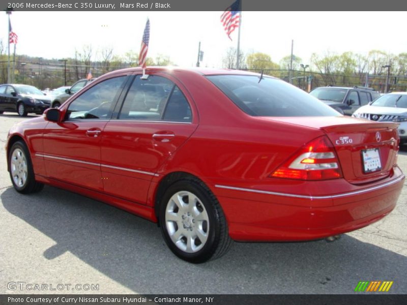 Mars Red / Black 2006 Mercedes-Benz C 350 Luxury
