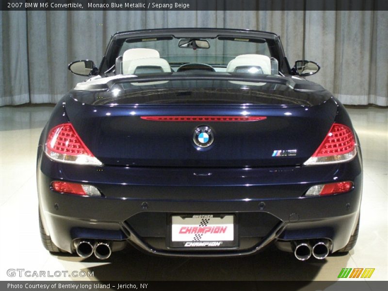 Monaco Blue Metallic / Sepang Beige 2007 BMW M6 Convertible