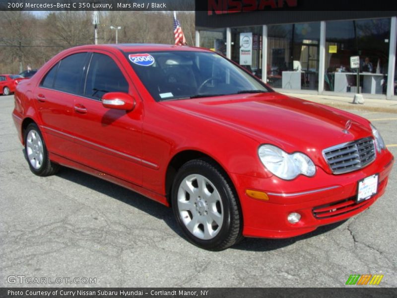 Mars Red / Black 2006 Mercedes-Benz C 350 Luxury