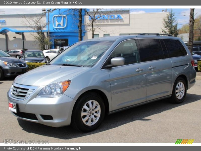 Slate Green Metallic / Gray 2010 Honda Odyssey EX