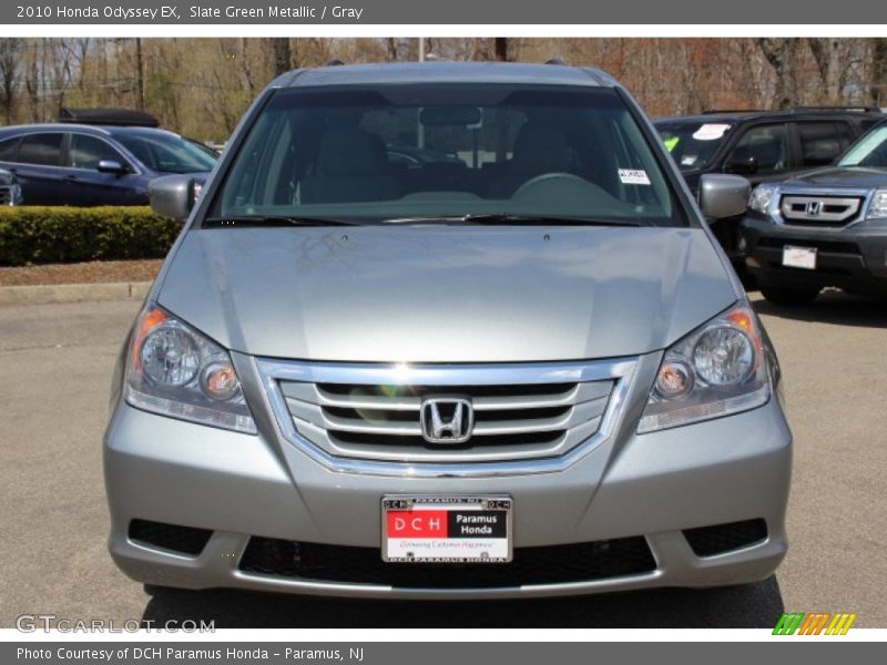 Slate Green Metallic / Gray 2010 Honda Odyssey EX
